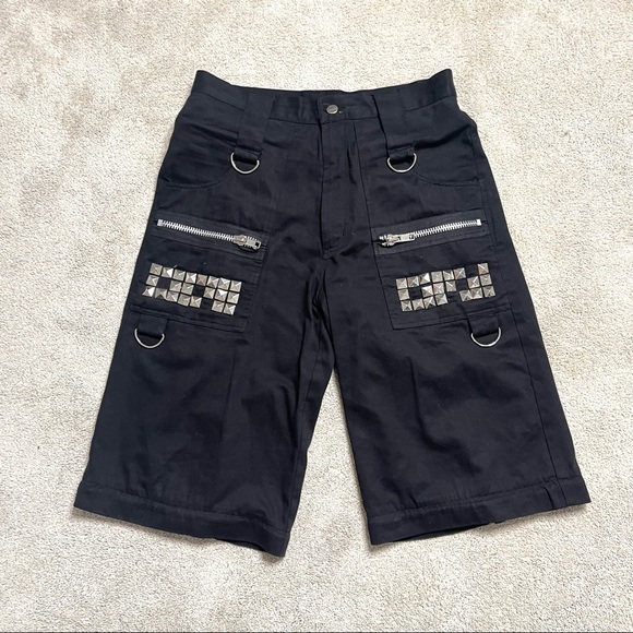 Vintage Living Dead Souls Studded Shorts Tripp NYC - Picture 1 of 2